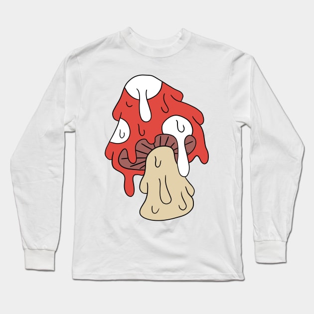 Trippy mushroom Long Sleeve T-Shirt by cmxcrunch